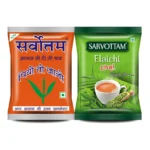 Sarvottam Premium Assam CTC & Elaichi, Premium Cardamom Flavoured Combo Tea Pack, 500g (Pack of 2, 250g each)
