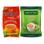 Sarvottam Regular & Elaichi, Premium Cardamom Flavoured Combo Tea Pack, 500g (Pack of 2, 250g each)